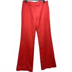 Worthington Flare Leg Career Pants Red Trouser
